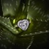 Heart cut diamond ring